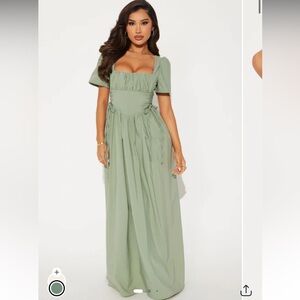 Fashion Nova Sage Maxi Dress